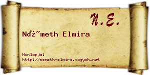 Németh Elmira névjegykártya