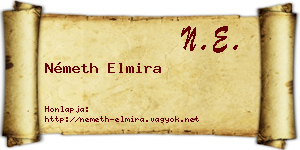 Németh Elmira névjegykártya